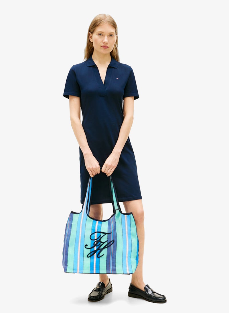 TOMMY HILFIGER Mesh Beach Tote Bag With Pouch - Image 2